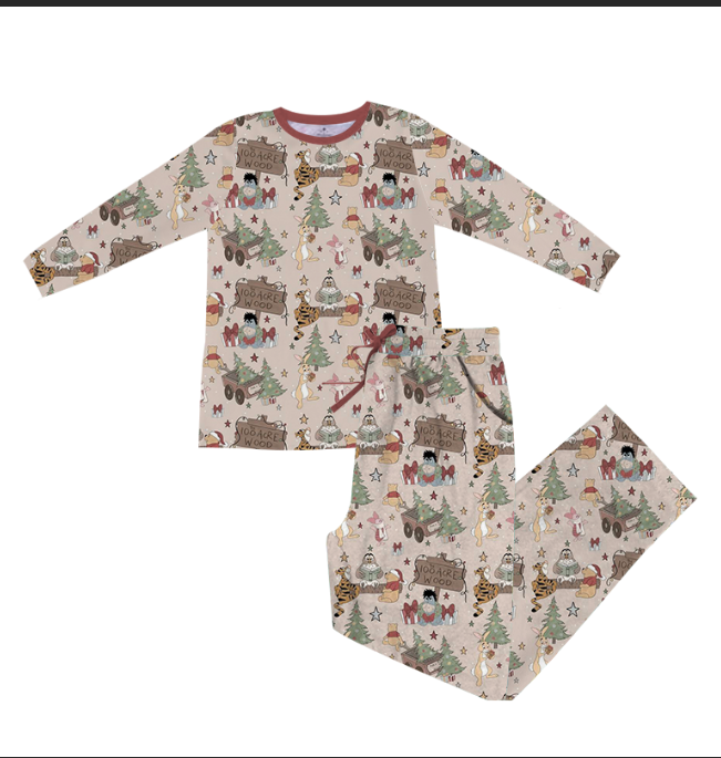 The 100 Acre Wood Christmas Men's Pajamas