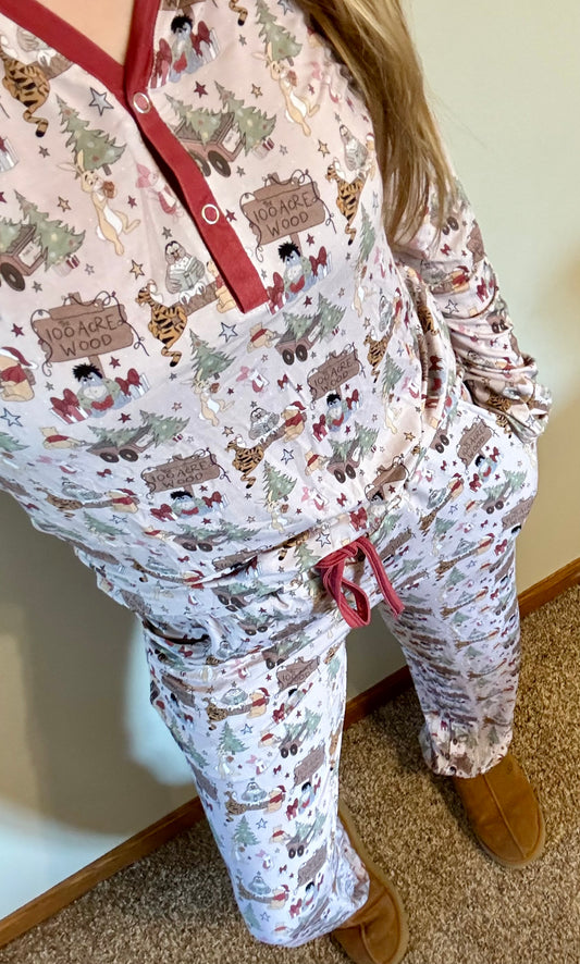 The 100 Acre Wood Christmas Women's Pajamas