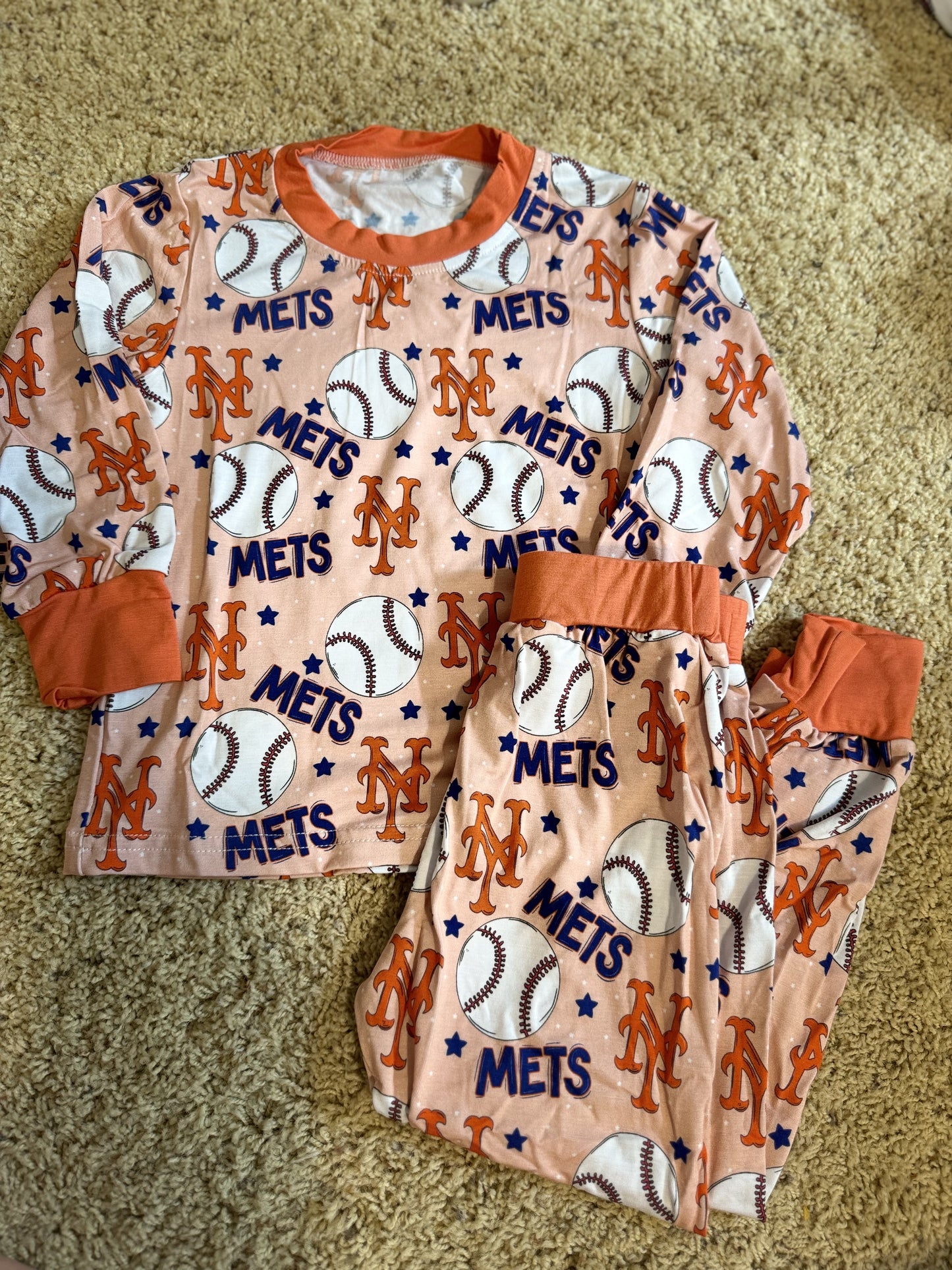 READY TO SHIP METS 2 PIECE JAMS